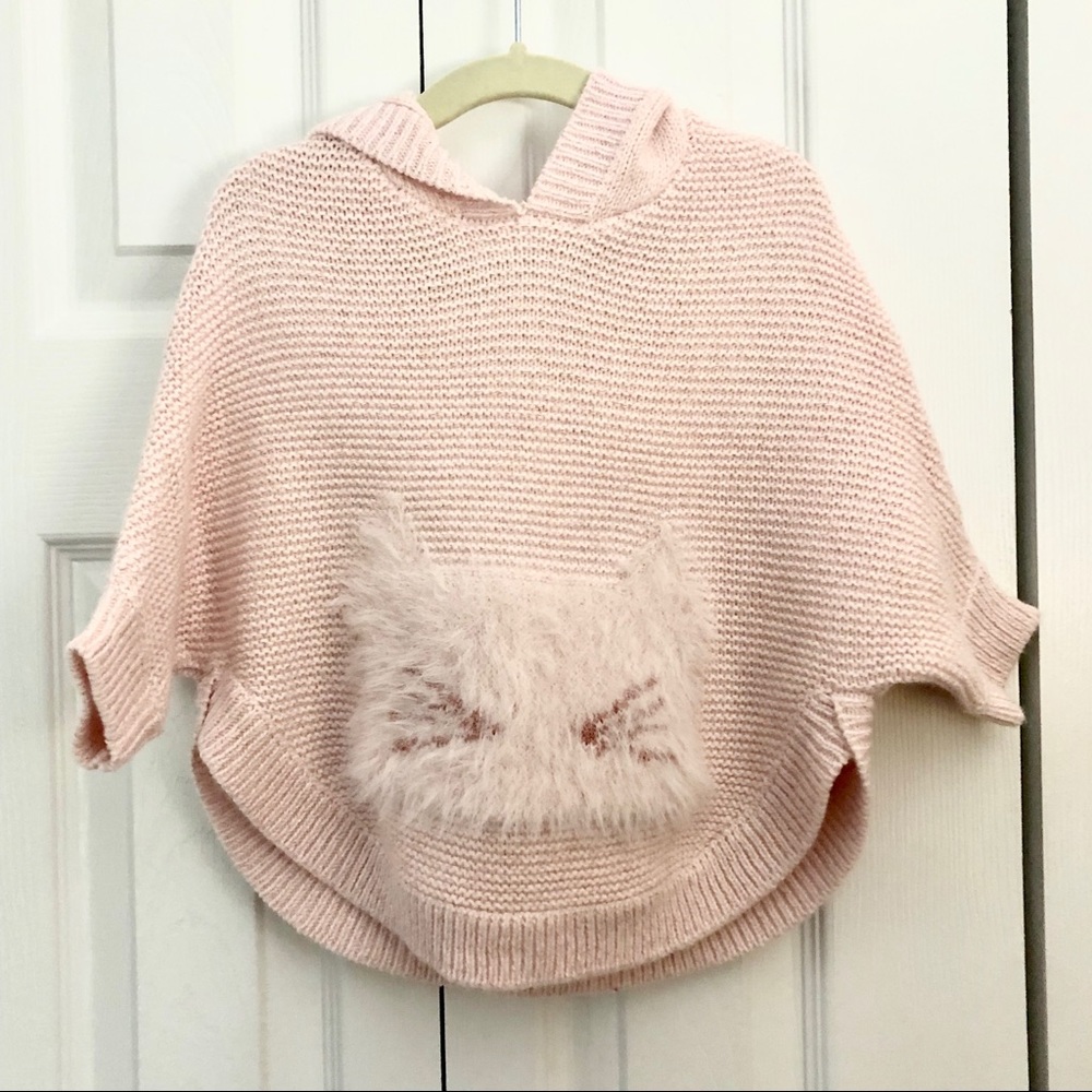 Knit cat hooded poncho cat & Jack 18m